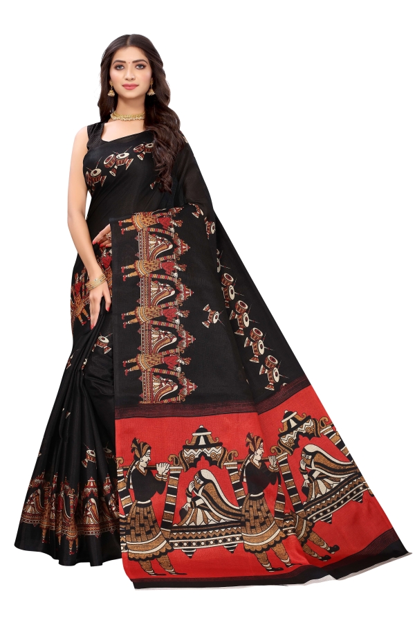 Khadi Silk 3 Fancy Printed Silk Casual Daily Wear Saree Collection